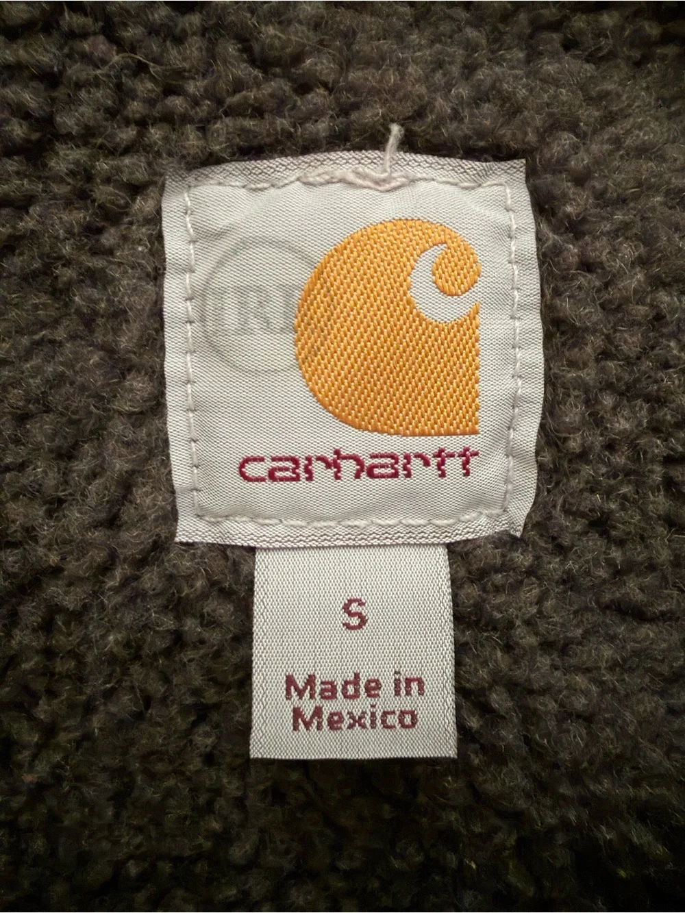 Carhartt Gray Sherpa-Lined Work Vest